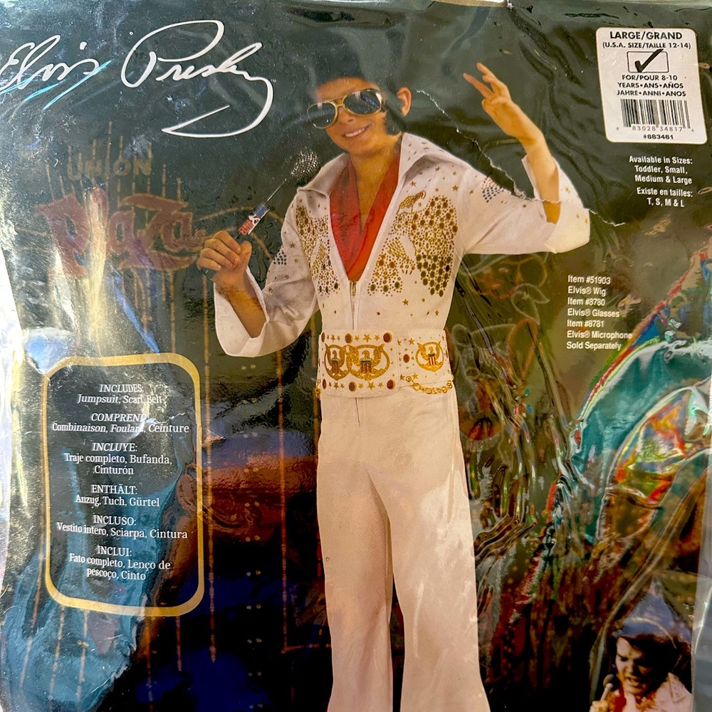 Elvia Presley costume, worn once for 3 hours. Like new.